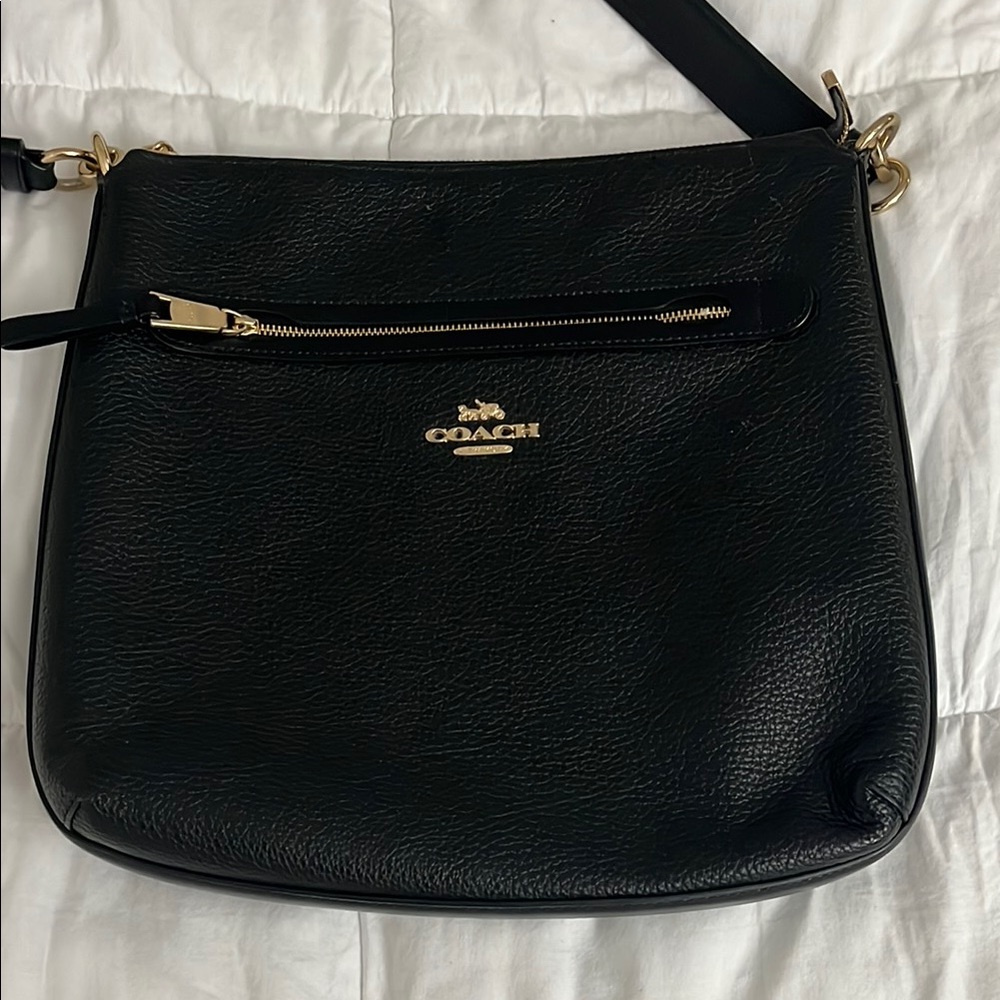 Coach Black Leather Crossbody Bag